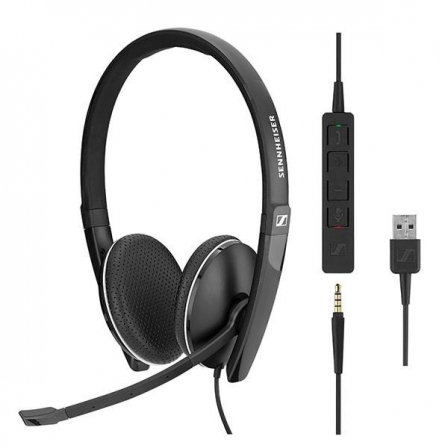 

Гарнитура Sennheiser SC 165 USB / 3.5mm Black, Черный