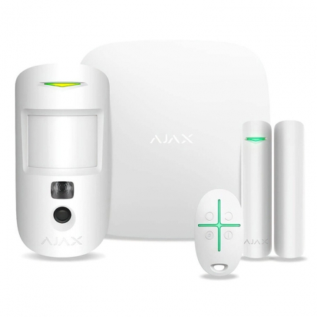

Комплект охранной сигнализации Ajax StarterKit Cam Plus Белый