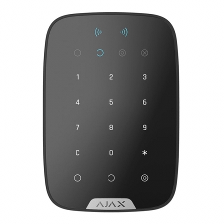 

Беспроводная сенсорная клавиатура Ajax KeyPad Plus Чёрная