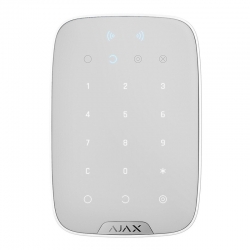 Безпроводова сенсорна клавіатура Ajax KeyPad Plus Біла