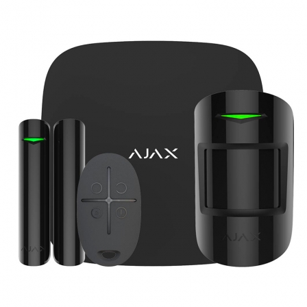 

Комплект охранной сигнализации Ajax StarterKit 2 Чёрный