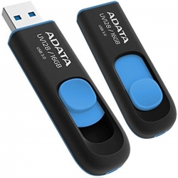 Flash A-DATA USB 3.2 UV128 16Gb Black/Blue