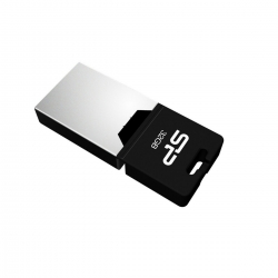 Flash SiliconPower USB 2.0 Mobile X20 MicroUSB OTG 32Gb Black metal