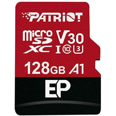 

microSDXC (UHS-1 U3) Patriot EP Series 128Gb class 10 V30 (R-100MB/s, W-80MB/s) (adapter SD)