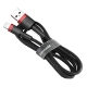 Кабель Baseus Cafule Cable USB For Lightning 2.4A 0.5m Red+Black (CALKLF-A19)