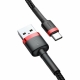 Кабель Baseus Cafule Cable USB For Type-C 3A 1m Red+Black (CATKLF-B91)