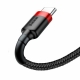 Кабель Baseus Cafule Cable USB For Type-C 3A 1m Red+Black (CATKLF-B91)