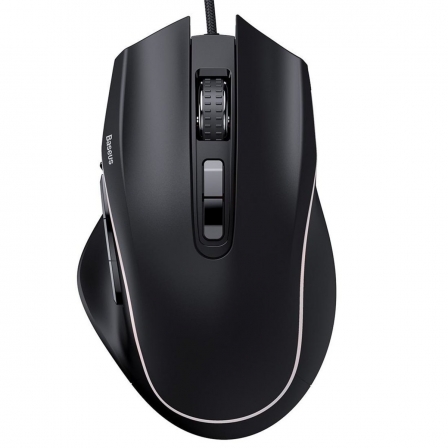 

Проводная мышь Baseus GAMO 9 Programmable Buttons Gaming Mouse Black (GMGM01-01), Черный