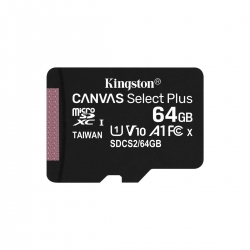 microSDXC (UHS-1) Kingston Canvas Select Plus 64Gb class 10 А1 (R-100MB/s)