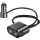 Автомобильное зарядное устройство Baseus High Efficiency One to Two Cigarette Lighter Black (CRDYQ-01)
