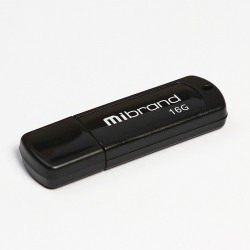 Flash Mibrand USB 2.0 Grizzly 16Gb Black