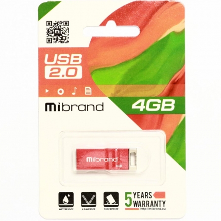 

Flash Mibrand USB 2.0 Chameleon 4Gb Red