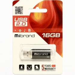 Flash Mibrand USB 2.0 Cougar 16Gb Black