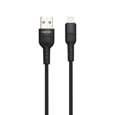 

Кабель BOROFONE BU17 Starlight smart power off charging Lightning Black
