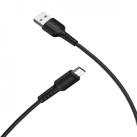 

Кабель BOROFONE BX16 Easy Micro-USB, 1m up to 2A Black