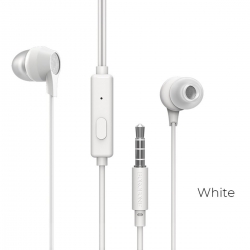 Навушники BOROFONE BM28 Tender sound universal earphones with mic White