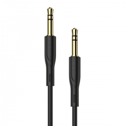 Аудiо-кабель BOROFONE BL1 Audiolink audio AUX cable, 1m Black