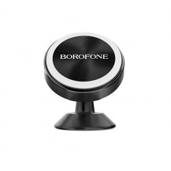 Тримач для мобільного BOROFONE BH5 Platinum metal magnetic in-car holder for dashboard Black