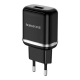 Мережевий зарядний пристрій BOROFONE BA36A High speed single port QC3.0 charger set(Type-C) Black