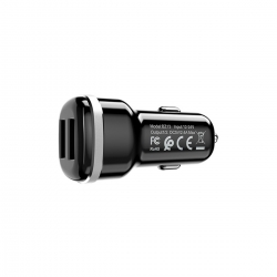 Автомобільний зарядний пристрій BOROFONE In-car charger BZ13 Extreme set Black