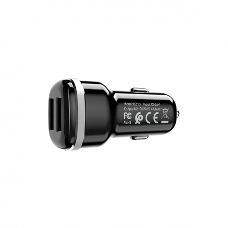 

Автомобільний зарядний пристрій BOROFONE In-car charger BZ13 Extreme set Black