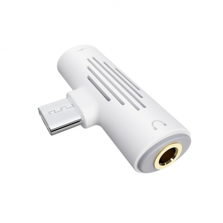 

Адаптер BOROFONE BV8 2-in-1 audio converter for USB-C to USB-C & 3.5mm jack Black
