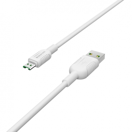 

Кабель BOROFONE BX33 4A Billow Micro-USB 7pin VOOC 1.2m. White