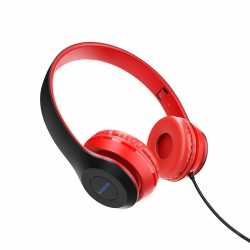 Навушники BOROFONE BO5 Star sound wired headphones Red