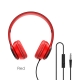 Навушники BOROFONE BO5 Star sound wired headphones Red