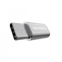 Адаптер BOROFONE BV4 adapter Micro-USB to Type-C Silver