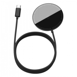 Беспроводное зарядное устройство Baseus Simple Mini Magnetic Wireless Charger Black (WXJK-F01)