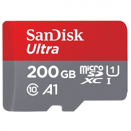 

microSDXC (UHS-1) SanDisk Ultra 200Gb class 10 A1 (120Mb/s)