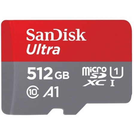 

microSDXC (UHS-1) SanDisk Ultra 512Gb class 10 A1 (120Mb/s)