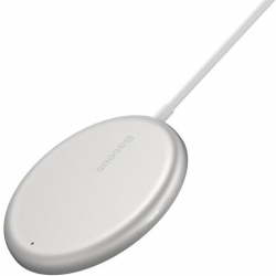 Бездротовий зарядний пристрій Baseus Simple Mini Magnetic Wireless Charger White (WXJK-F02)