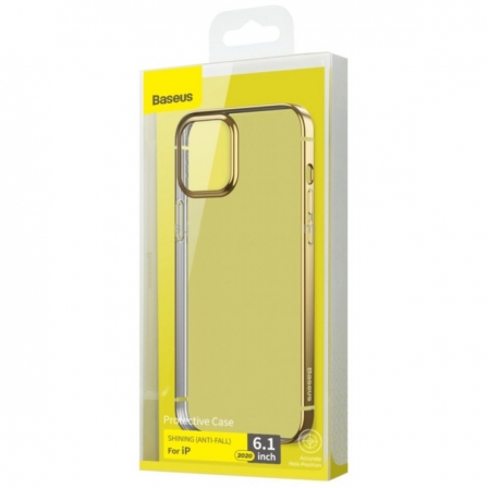 

Чехол Baseus Shining для iPhone 12 Gold (ARAPIPH61N-MDA0V), Золотой