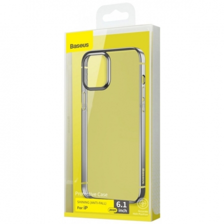 

Чехол Baseus Shining для iPhone 12 Silver (ARAPIPH61N-MDA0S), Серебристый