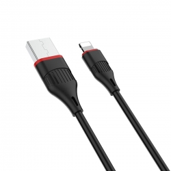Кабель BOROFONE BX17 Enjoy charging data sync cable for Lightning 1m 2A Black