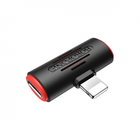 

Адаптер BOROFONE BV6 Comfortable dual Lightning digital audio converter Black