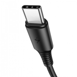 Кабель BOROFONE BX47 Coolway TYpe-C 1m 3A Black