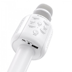 Портативна колонка BOROFONE BF1 Rhyme karaoke microphone White