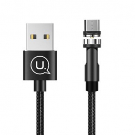 

Кабель Usams US-SJ474 U59 Micro Rotatable Magnetic Charging Cable 1m Black