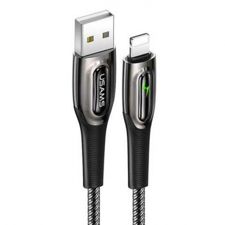 

Кабель Usams US-SJ469 Lightning Smart Power-off Cable Raydan Series 1.2m Black