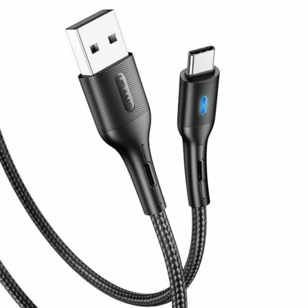 

Кабель Usams US-SJ460 Type-C Smart Power-off Cable U-Bob Series 1.2m Black