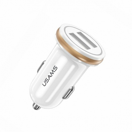 

АЗП Usams US-CC050 C4 2.4A Dual USB Mini Car Charger White