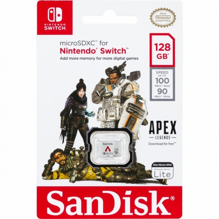 

microSDXC (UHS-1) SanDisk For Nintendo Switch Apex Legends128Gb (R100Mb/s, W90Mb/s)