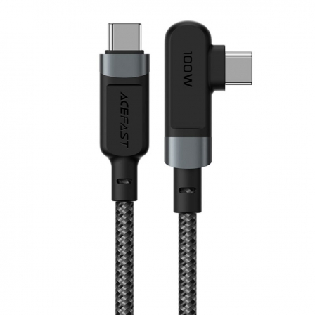 

Кабель ACEFAST C5-03 USB-C to USB-C 100W right angled aluminum alloy Gray