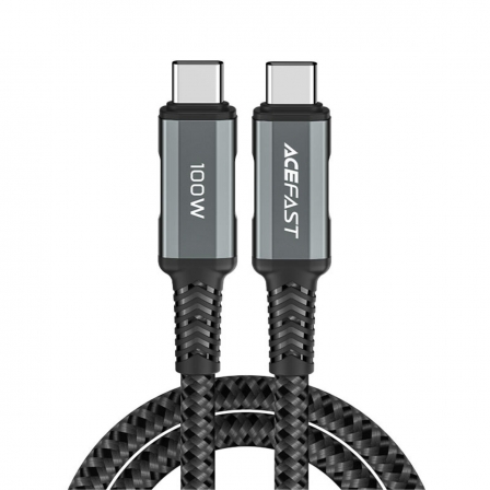 

Кабель ACEFAST C4-03 USB-C to USB-C 100W aluminum alloy Gray