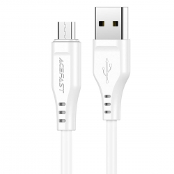 Кабель ACEFAST C3-09 USB-A to Micro-USB TPE White