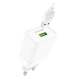 Мережевий зарядний пристрій BOROFONE BA47A Mighty speed single port QC3.0 3A + Type-C cable White