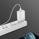 Мережевий зарядний пристрій BOROFONE BA47A Mighty speed single port QC3.0 3A + Type-C cable White